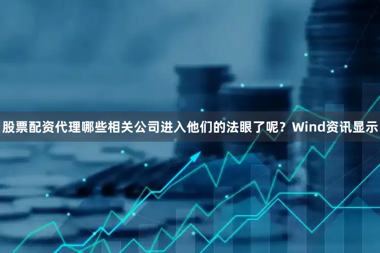 股票配资代理哪些相关公司进入他们的法眼了呢？Wind资讯显示