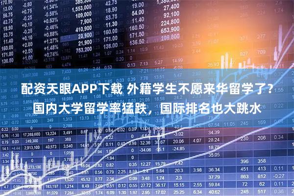 配资天眼APP下载 外籍学生不愿来华留学了？国内大学留学率猛跌，国际排名也大跳水
